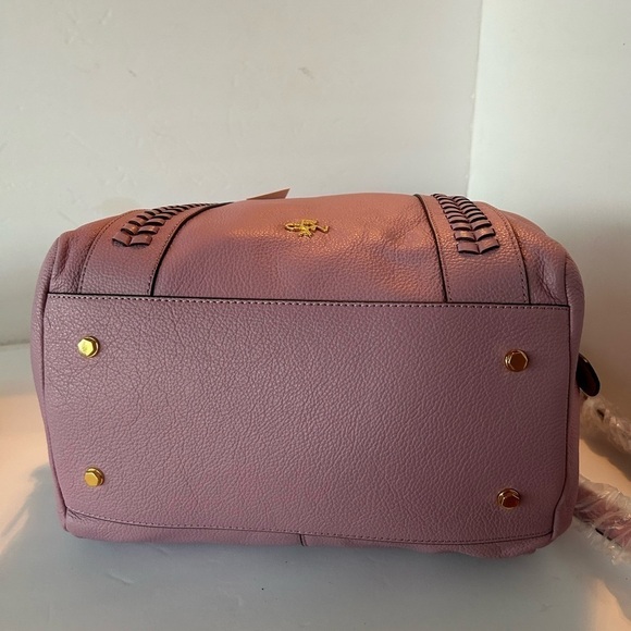Oryanay NWT Lavender Pebble Leather Satchel - Picture 9 of 13